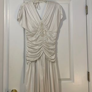 Expose White Formal Dress